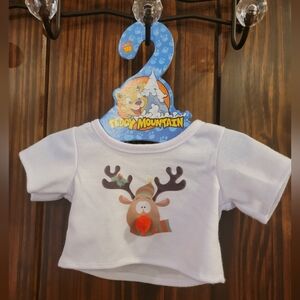 White Teddy Mountain Reindeer Doll Shirt